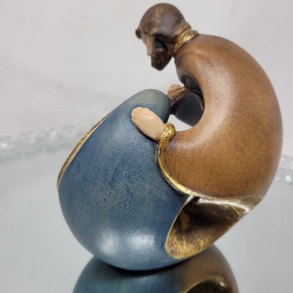 VTG Nativity Jesus Mary Joseph German Italian HolzSchnitzerei Carved Wood - Picture 6 of 8